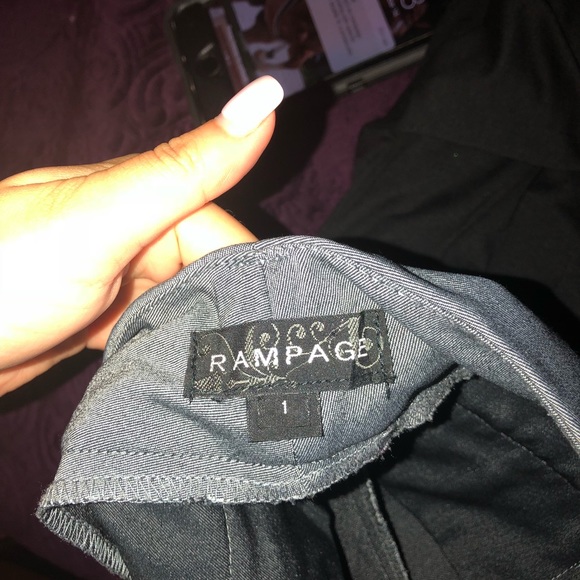 Classy dressy grey pants size 1 rampage - Picture 2 of 2